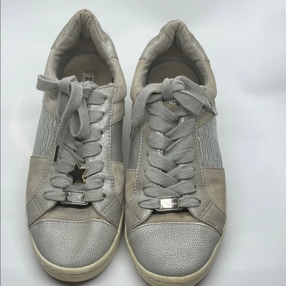Dune London Gray Sneakers Suede Low-Top - Picture 2 of 13